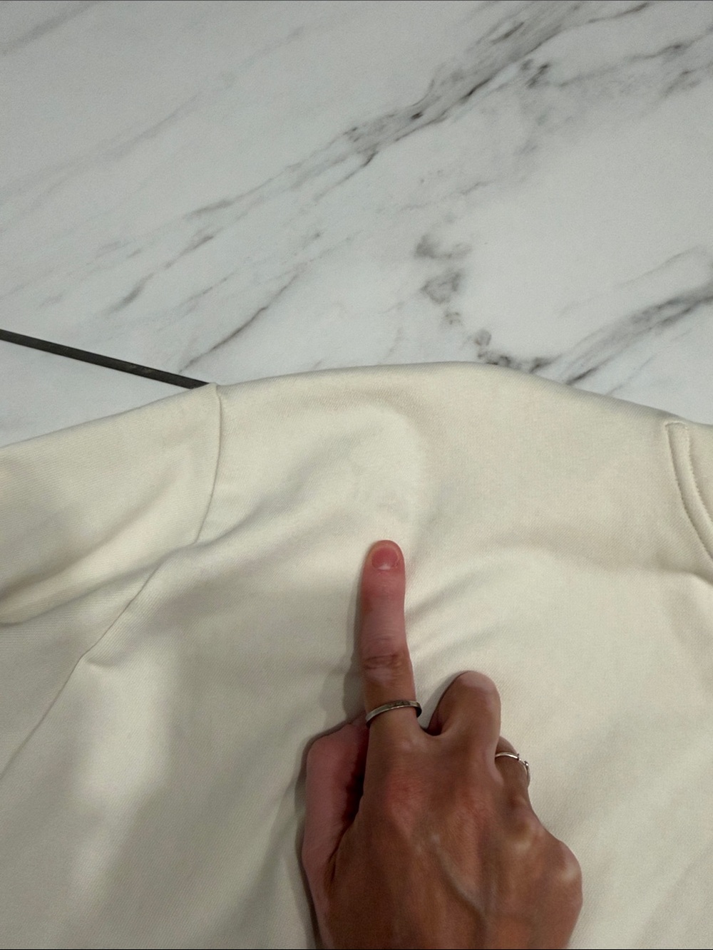 Gymshark Whitney Simmons Cream Cropped Crewneck Sweatshirt - Picture 8 of 8